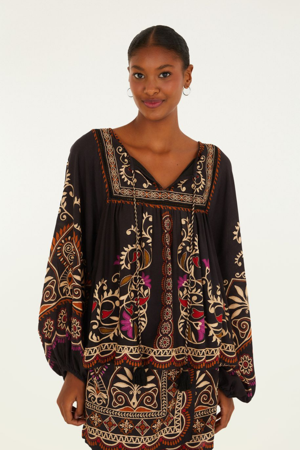 Bata Feminina Adriele 02 Estampada – Estilo Boho Sofisticado - Benui Store