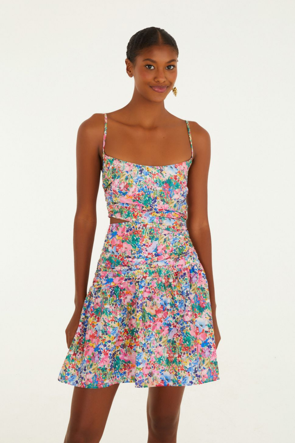 Vestido Curto Feminino Estampado Camponesa – Farm - Benui Store