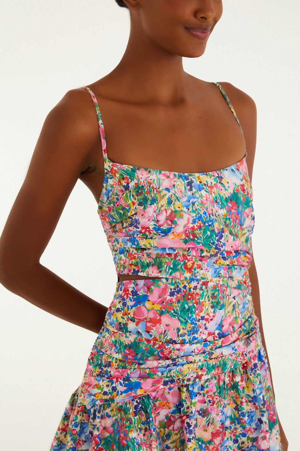 Vestido Curto Feminino Estampado Camponesa – Farm - Benui Store
