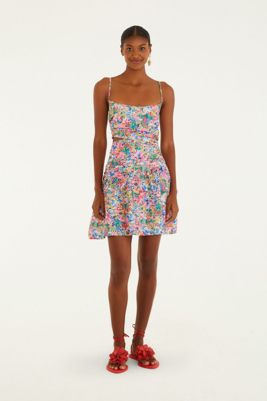 Vestido Curto Feminino Estampado Camponesa – Farm - Benui Store