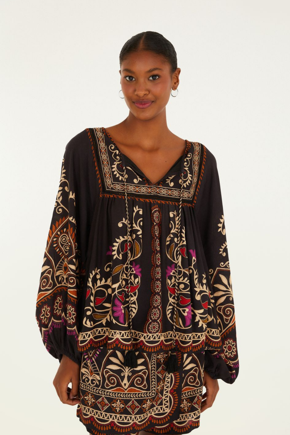 Bata Feminina Adriele 02 Estampada – Estilo Boho Sofisticado - Benui Store