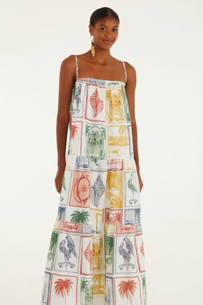 Vestido Feminino Estampado Brasil Vintage – Farm - Benui Store