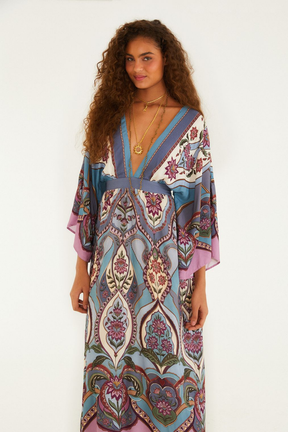 Vestido Longo Feminino Estampado Nirvana – Farm - Benui Store