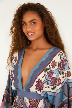 Vestido Longo Feminino Estampado Nirvana – Farm - Benui Store