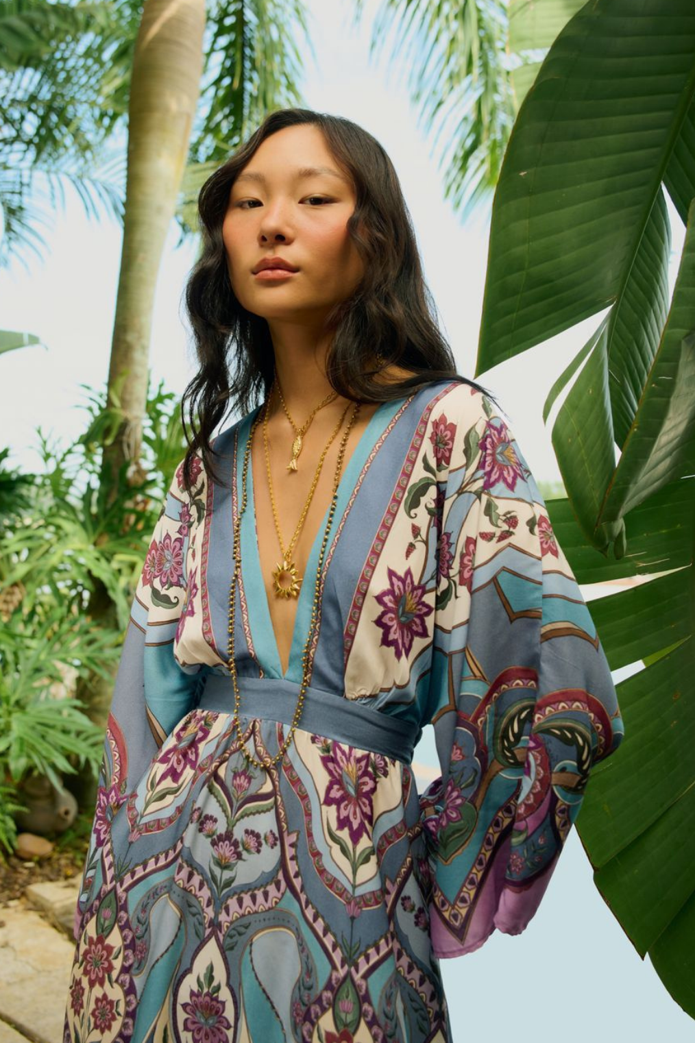 Vestido Longo Feminino Estampado Nirvana – Farm - Benui Store