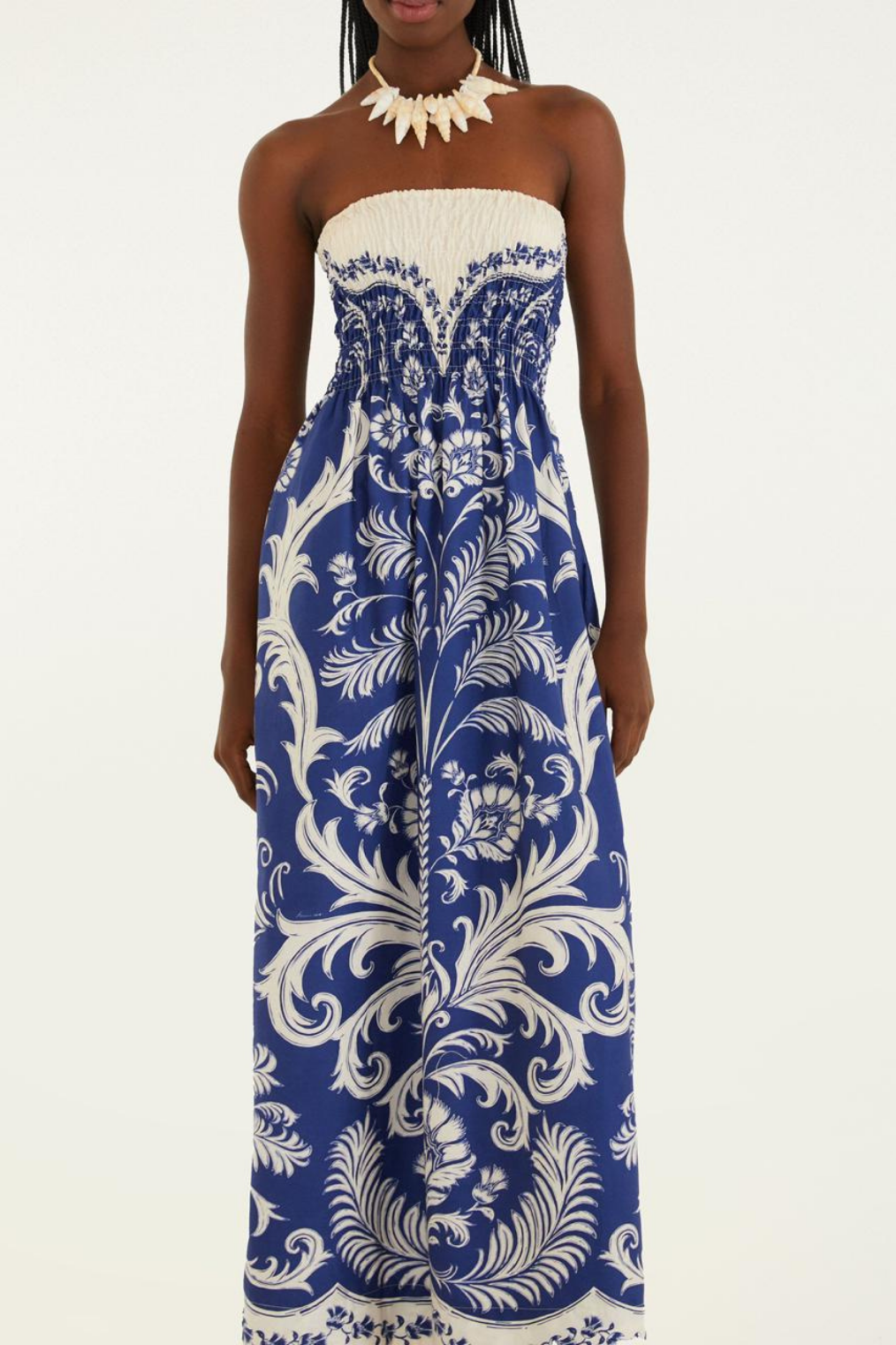 Vestido Midi Feminino Sem Alças Santorini – Farm - Benui Store