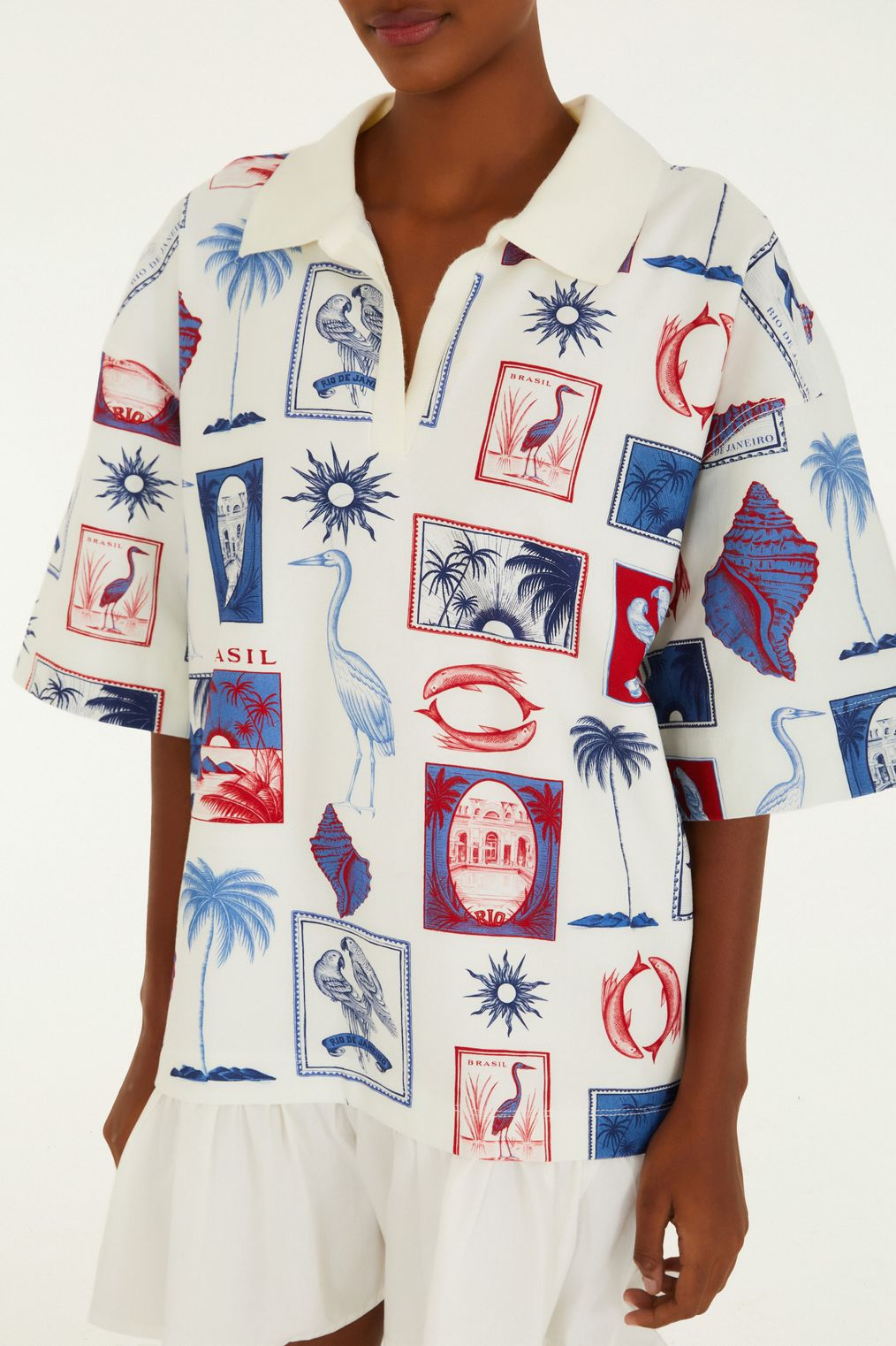 Vestido Farm Polo Estampado Tropical Vintage - Benui Store