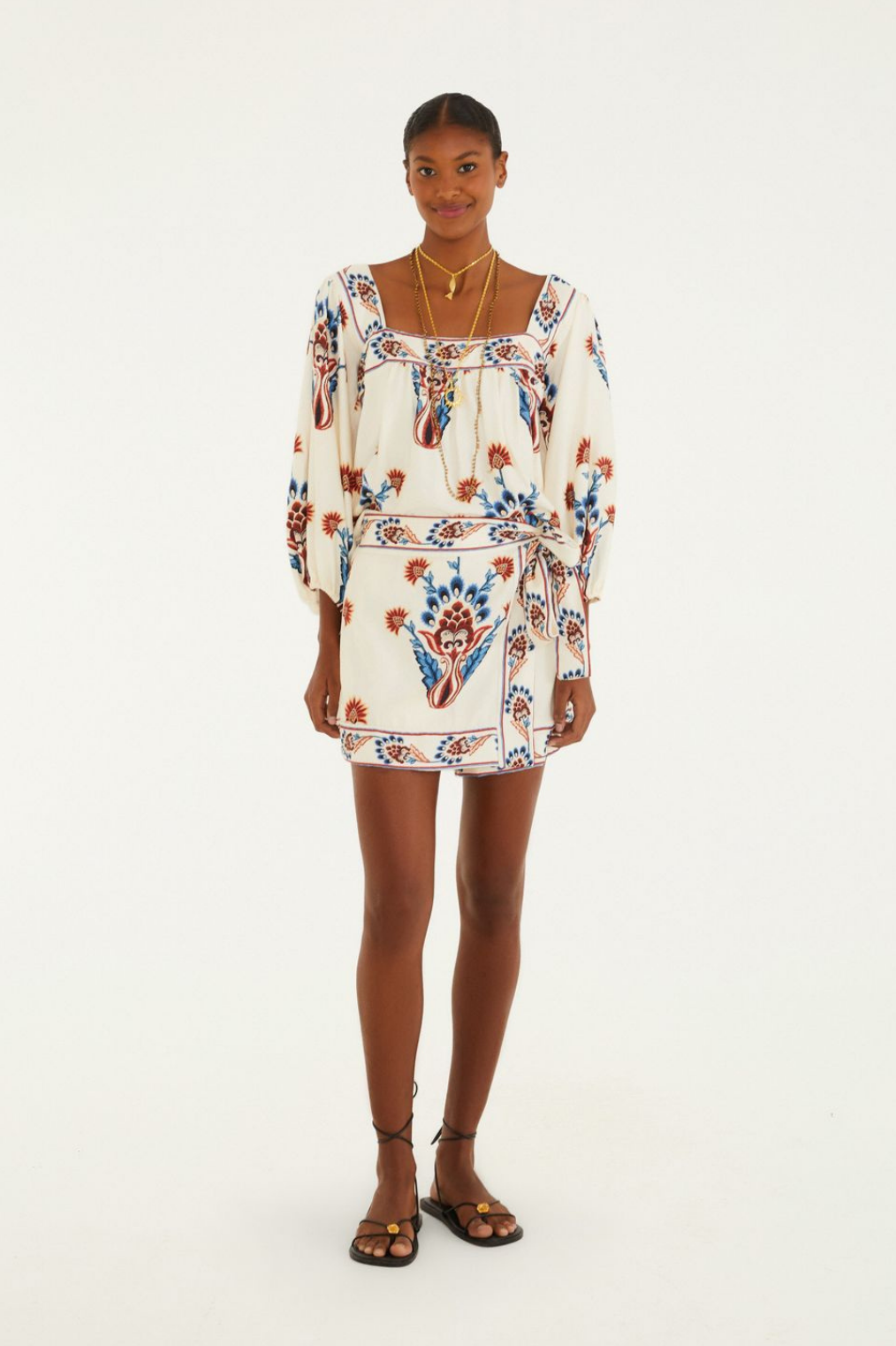 Bata Feminina Adriele 01 Estampada – Estilo Boho Sofisticado - Benui Store